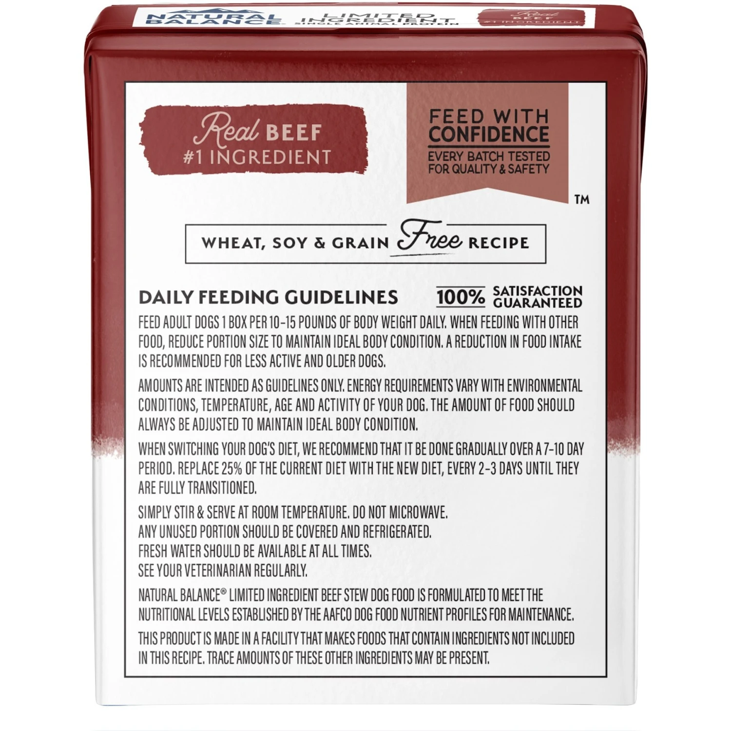 Natural Balance Limited Ingredient Grain-Free Beef Stew Wet Dog Food, 11-oz Box, Case Of 12 4 Natural Balance Limited Ingredient Grain-Free Beef Stew Wet Dog Food, 11-oz Box, Case Of 12 - Image 2