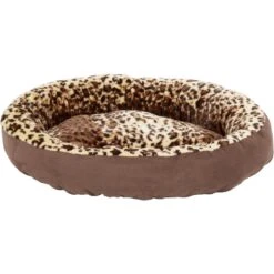Aspen Pet Round Animal Print Bolster Cat & Dog Bed, Color Varies -Blue Buffalos Shop 83877 PT2. AC SS1800 V1566315127