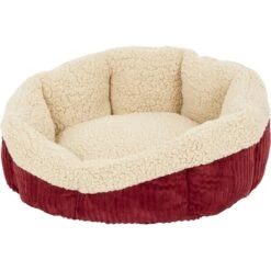 Aspen Pet Self-Warming Bolster Cat & Dog Bed, Warm Spice/Cream -Blue Buffalos Shop 83889 PT2. AC SS1800 V1566315458
