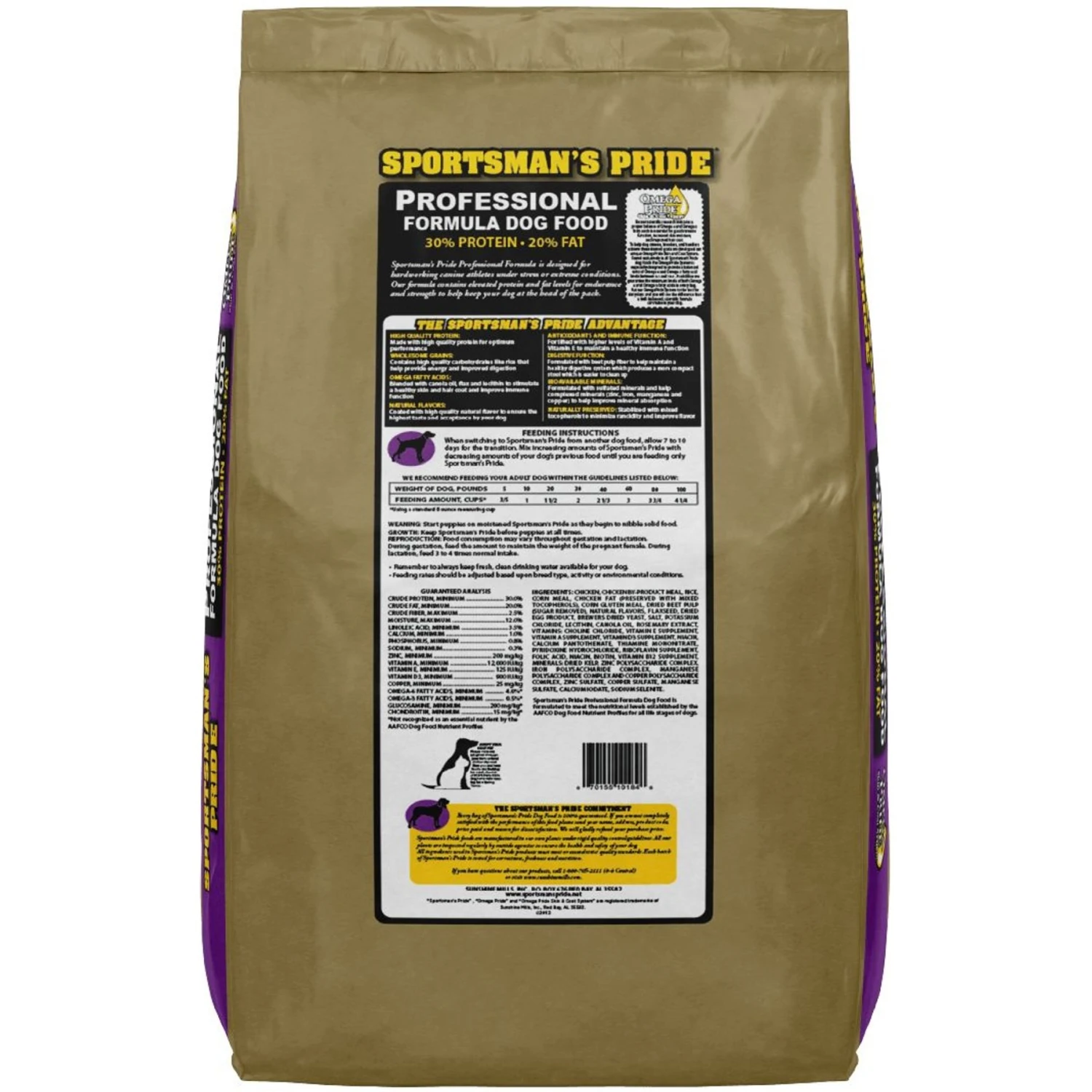 Sportsman's Pride Professional 30/20 Formula Adult Dog Food 4 Sportsman's Pride Professional 30/20 Formula Adult Dog Food - Image 2