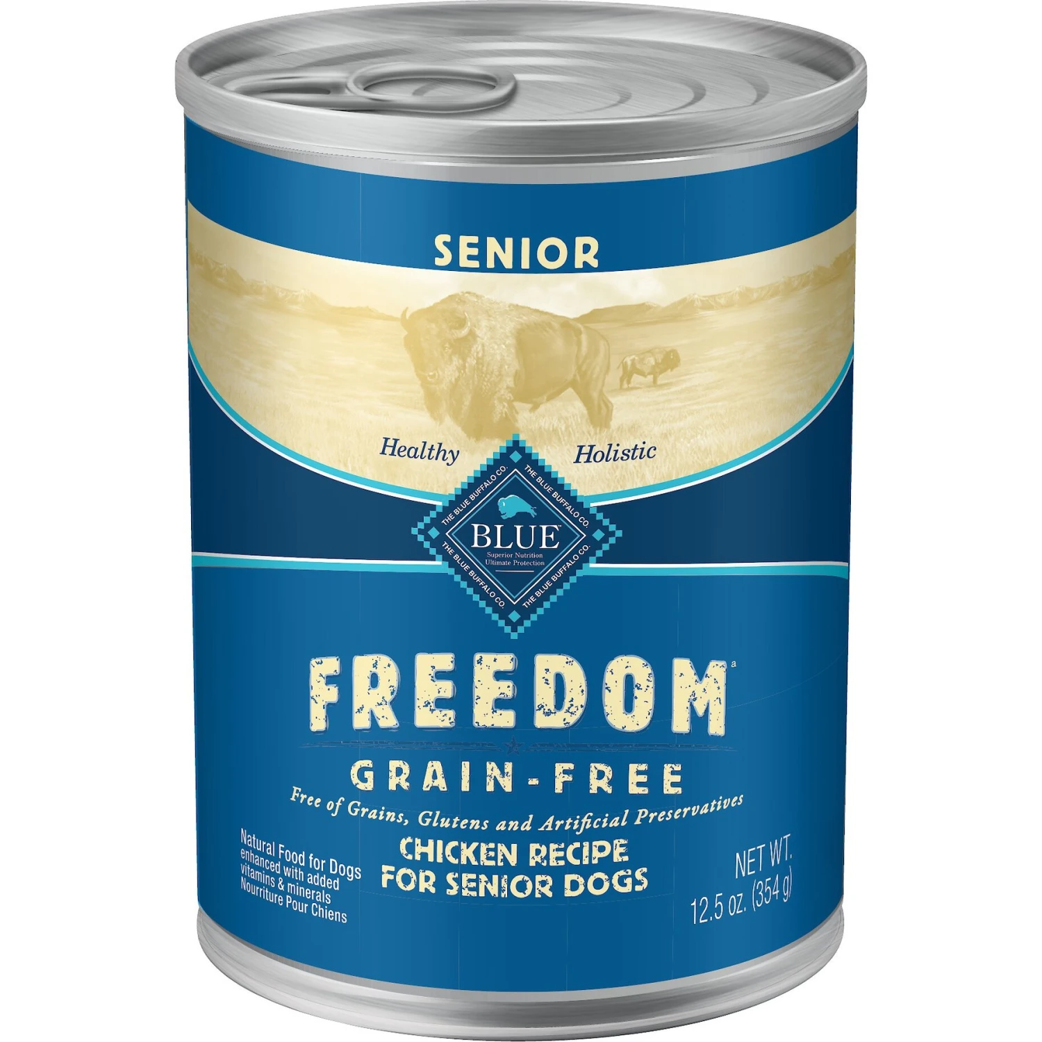 Blue Buffalo Freedom Senior Chicken Recipe Grain-Free Canned Dog Food 3 Blue Buffalo Freedom Senior Chicken Recipe Grain-Free Canned Dog Food