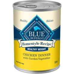 Blue Buffalo Homestyle Recipe Healthy Weight Chicken Dinner With Garden Vegetables & Brown Rice Canned Dog Food
