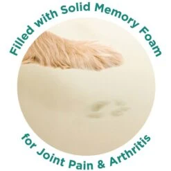 Friends Forever Serena Calming Oval Cuddler Bolster With Memory Foam Dog & Cat Bed -Blue Buffalos Shop 851518 PT3. AC SS1800 V1683834927