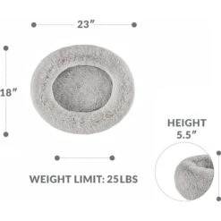 Friends Forever Serena Calming Oval Cuddler Bolster With Memory Foam Dog & Cat Bed -Blue Buffalos Shop 851518 PT7. AC SS1800 V1683834896