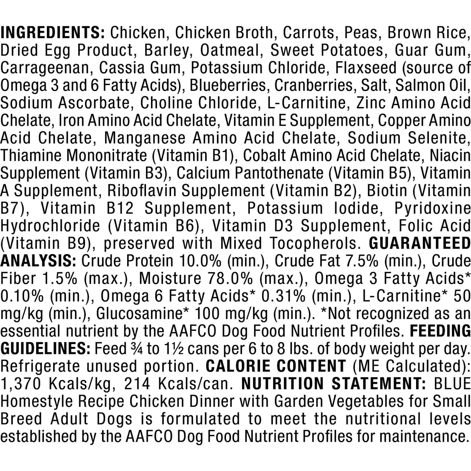Blue Buffalo Homestyle Recipe Small Breed Chicken Dinner Canned Dog Food 5 Blue Buffalo Homestyle Recipe Small Breed Chicken Dinner Canned Dog Food - Image 3