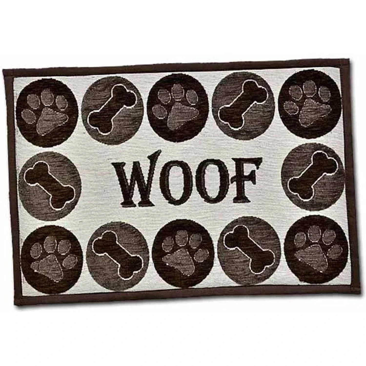 Loving Pets Woof Chenille Fashion Dog Placemat 3 Loving Pets Woof Chenille Fashion Dog Placemat