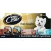 Cesar Home Delights Slow Cooked Chicken & Vegetables & Beef Stew Variety Pack Small Breed Adult Wet Dog Food Trays