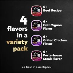 Cesar Classic Loaf In Sauce Beef Recipe, Filet Mignon, Grilled Chicken & Porterhouse Steak Flavors Variety Pack Grain-Free Small Breed Adult Wet Dog Food Trays -Blue Buffalos Shop 86492 PT8. AC SS1800 V1695746022