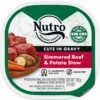 Nutro Grain-Free Simmered Beef & Potato Stew Cuts In Gravy Adult Wet Dog Food Trays