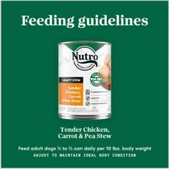 Nutro Hearty Stew Tender Chicken, Carrot & Pea Stew Grain-Free Canned Adult Wet Dog Food -Blue Buffalos Shop 86742 PT6. AC SS1800 V1691422424