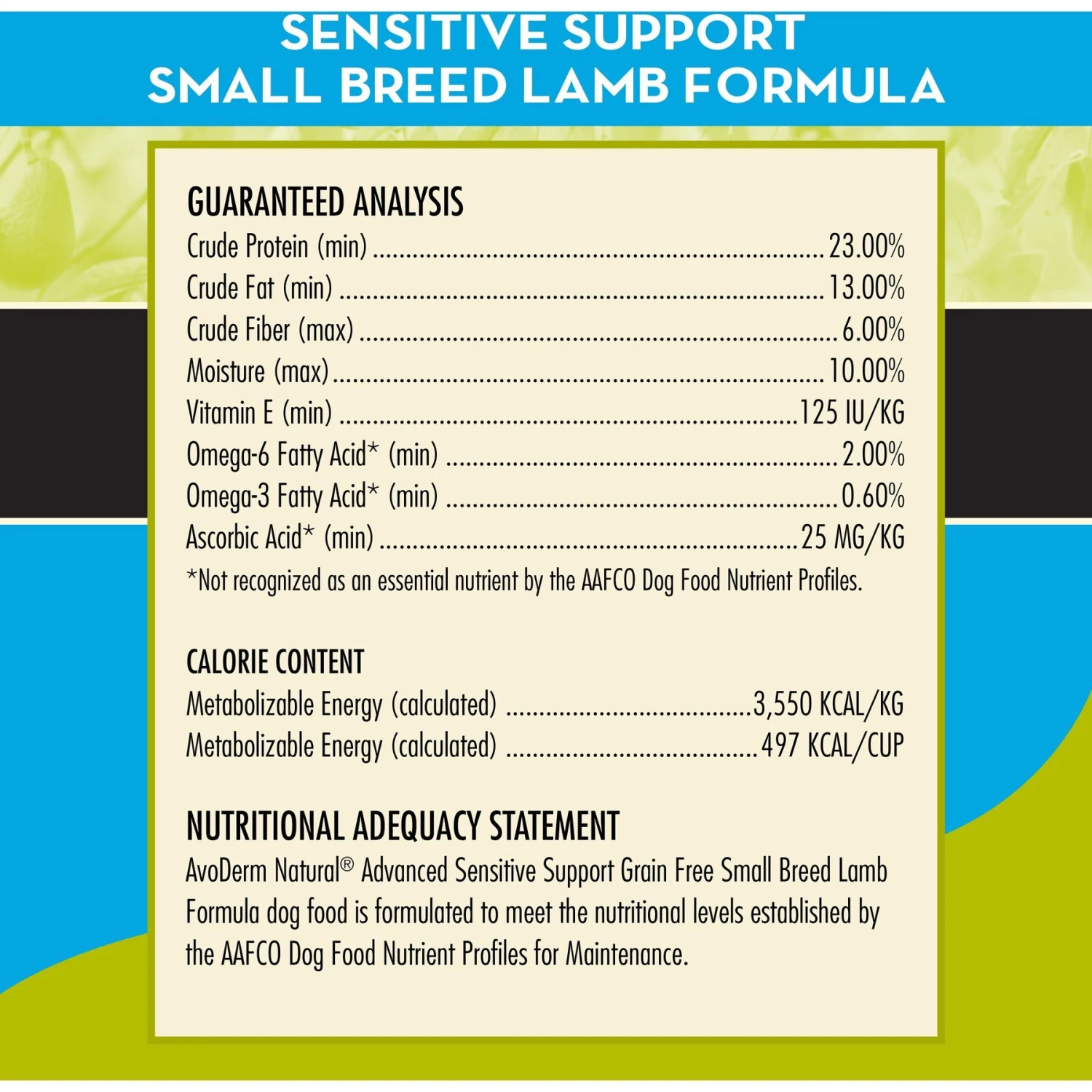 AvoDerm Advanced Sensitive Support Lamb Formula Grain-Free Small Breed Adult Dry Dog Food 6 AvoDerm Advanced Sensitive Support Lamb Formula Grain-Free Small Breed Adult Dry Dog Food - Image 4