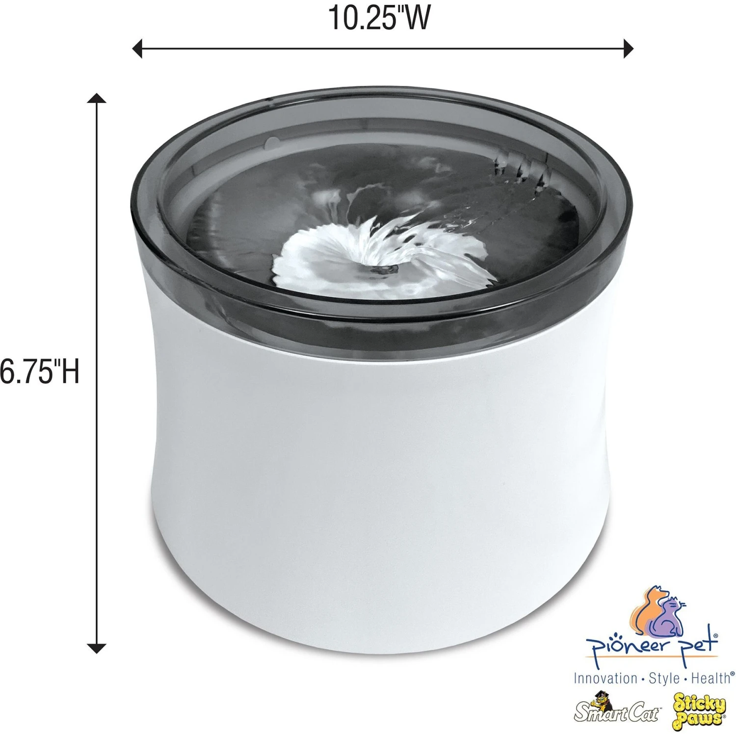 Pioneer Pet Vortex Drinking Dog & Cat Fountain, Gray, Medium 4 Pioneer Pet Vortex Drinking Dog & Cat Fountain, Gray, Medium - Image 2