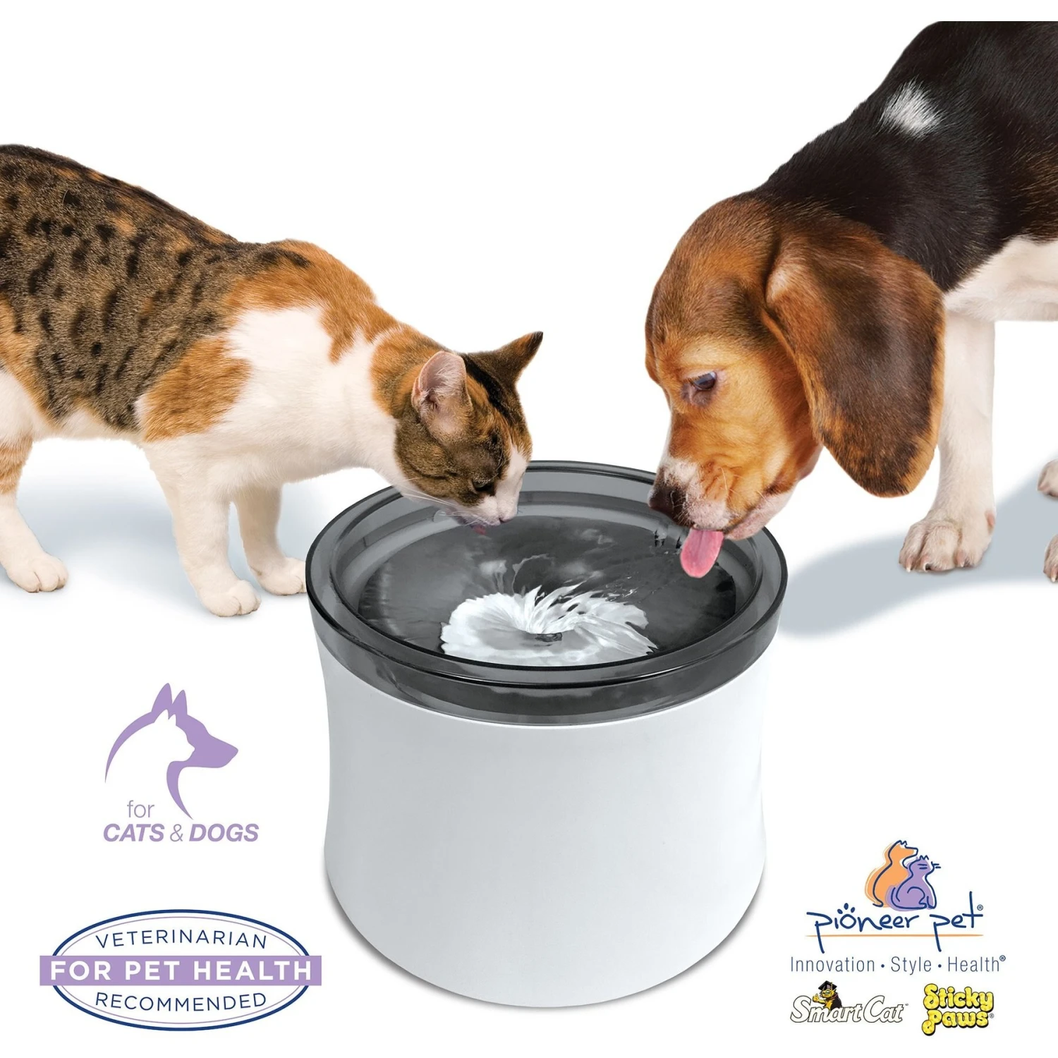 Pioneer Pet Vortex Drinking Dog & Cat Fountain, Gray, Medium 6 Pioneer Pet Vortex Drinking Dog & Cat Fountain, Gray, Medium - Image 4
