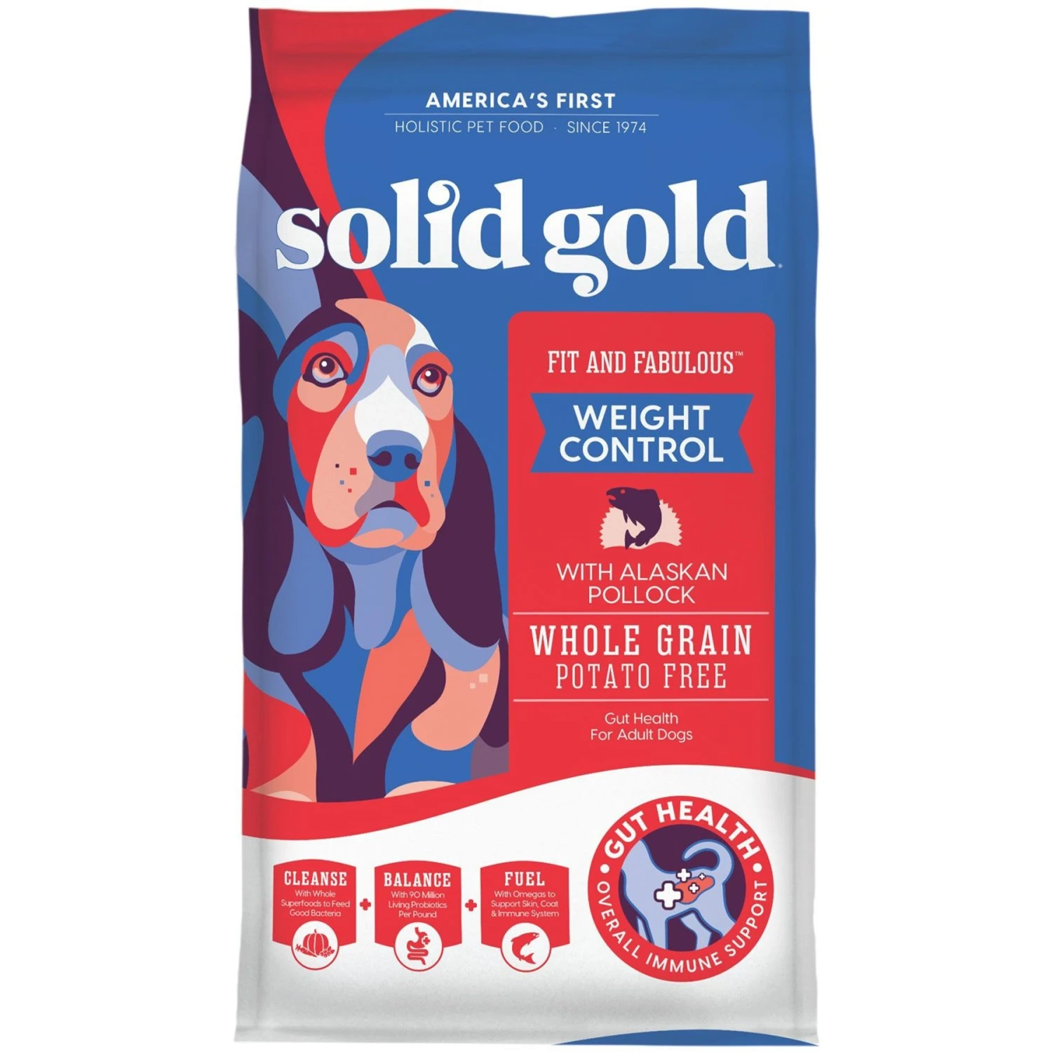 Solid Gold Fit & Fabulous Low Fat/Low Calorie With Fresh Caught Alaskan Pollock Adult Dry Dog Food 3 Solid Gold Fit & Fabulous Low Fat/Low Calorie With Fresh Caught Alaskan Pollock Adult Dry Dog Food