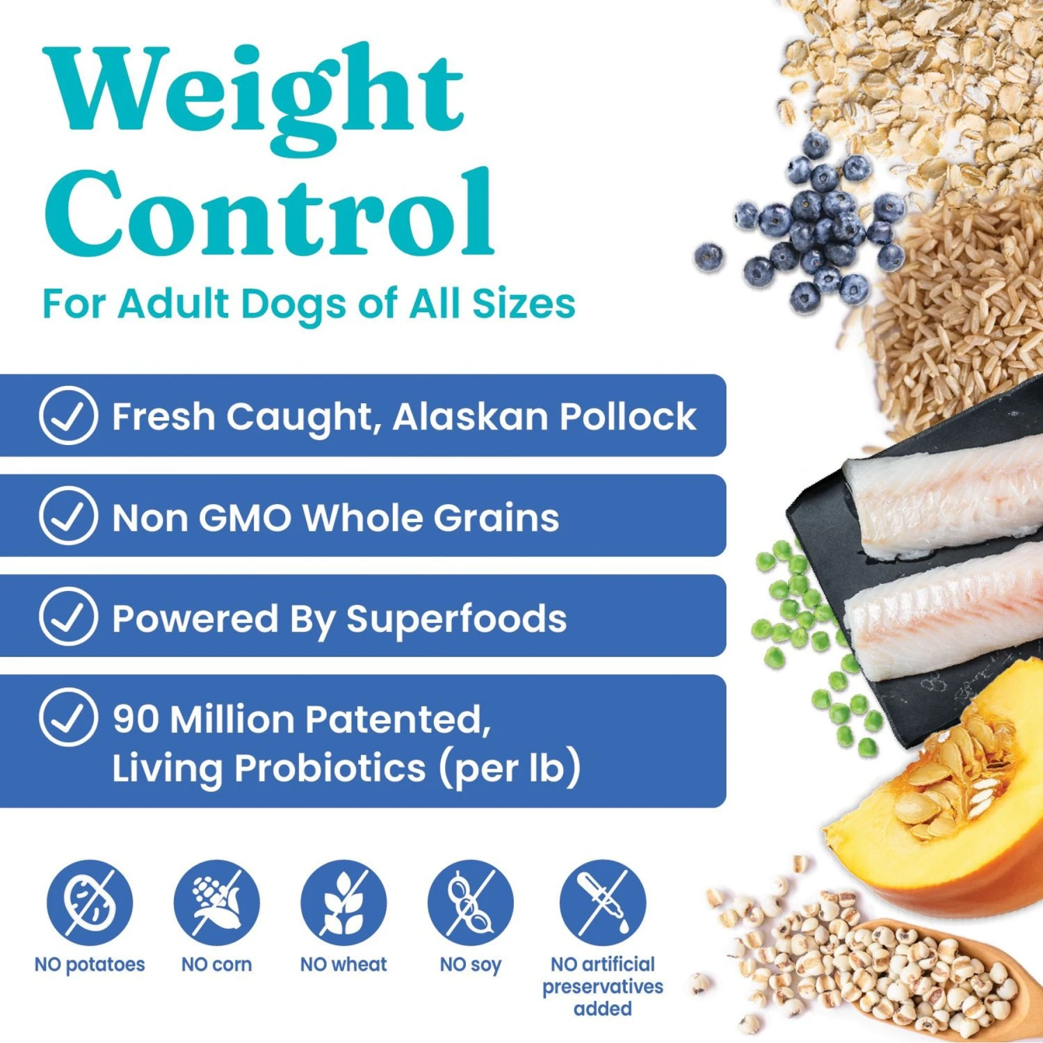 Solid Gold Fit & Fabulous Low Fat/Low Calorie With Fresh Caught Alaskan Pollock Adult Dry Dog Food 4 Solid Gold Fit & Fabulous Low Fat/Low Calorie With Fresh Caught Alaskan Pollock Adult Dry Dog Food - Image 2