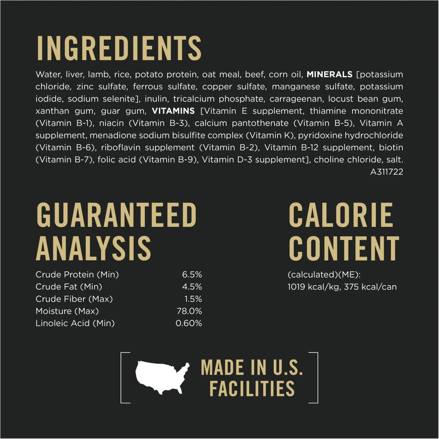 Purina Pro Plan Adult Sensitive Skin & Stomach Lamb & Oat Meal Entree Wet Dog Food, 13-oz Can, Case Of 12 8 Purina Pro Plan Adult Sensitive Skin & Stomach Lamb & Oat Meal Entree Wet Dog Food, 13-oz Can, Case Of 12 - Image 6