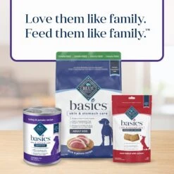 Blue Buffalo Basics Skin & Stomach Care Grain-Free Turkey & Potato Senior Canned Dog Food -Blue Buffalos Shop 88193 PT7. AC SS1800 V1646256391