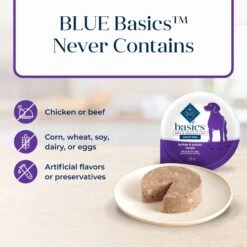 Blue Buffalo Basics Skin & Stomach Care Grain-Free Turkey & Potato Small Breed Adult Wet Dog Food -Blue Buffalos Shop 88199 PT5. AC SS1800 V1646273498
