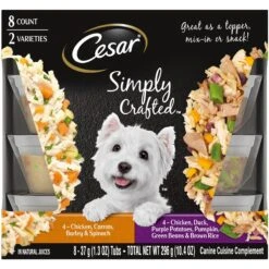 Cesar Classic Loaf In Sauce Breakfast & Dinner Mealtime Variety Pack Grain-Free Small Breed Adult Wet Dog Food Trays & Cesar Simply Crafted Chicken, Duck, Purple Potatoes, Pumpkin, Green Beans & Brown Rice & Chicken, Carrots, Barley & Spinach Variety Pack Adult Wet Dog Food Meal Topper 16 Cesar Classic Loaf In Sauce Breakfast & Dinner Mealtime Variety Pack Grain-Free Small Breed Adult Wet Dog Food Trays & Cesar Simply Crafted Chicken, Duck, Purple Potatoes, Pumpkin, Green Beans & Brown Rice & Chicken, Carrots, Barley & Spinach Variety Pack Adult Wet Dog Food Meal Topper -Blue Buffalos Shop 882814 PT5. AC SS1800 V1686162546