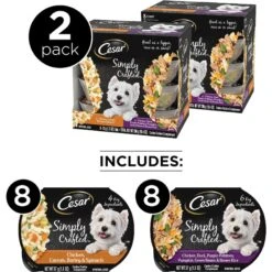 Cesar Classic Loaf In Sauce Breakfast & Dinner Mealtime Variety Pack Grain-Free Small Breed Adult Wet Dog Food Trays & Cesar Simply Crafted Chicken, Duck, Purple Potatoes, Pumpkin, Green Beans & Brown Rice & Chicken, Carrots, Barley & Spinach Variety Pack Adult Wet Dog Food Meal Topper 17 Cesar Classic Loaf In Sauce Breakfast & Dinner Mealtime Variety Pack Grain-Free Small Breed Adult Wet Dog Food Trays & Cesar Simply Crafted Chicken, Duck, Purple Potatoes, Pumpkin, Green Beans & Brown Rice & Chicken, Carrots, Barley & Spinach Variety Pack Adult Wet Dog Food Meal Topper -Blue Buffalos Shop 882814 PT6. AC SS1800 V1686162487
