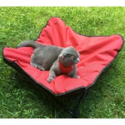 HDP Elevated Padded Napper Cot Space Saver Dog Bed, Red, Large -Blue Buffalos Shop 882910 PT2. AC SS1800 V1686246219