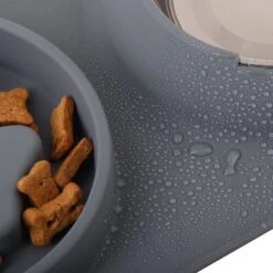 Pounce + Fetch Silicone Double Bowl Slow Feeder, 10-oz, Grey 14 Pounce + Fetch Silicone Double Bowl Slow Feeder, 10-oz, Grey -Blue Buffalos Shop 883294 PT5. AC SS1800 V1686250294