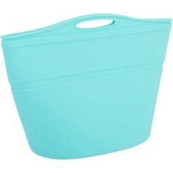 Pounce + Fetch Heavy Duty Silicone Travel Bag Bowl, Aqua, 4-cup -Blue Buffalos Shop 883310 PT7. AC SS1800 V1689256538