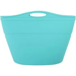 Pounce + Fetch Heavy Duty Silicone Travel Bag Bowl, Aqua, 4-cup -Blue Buffalos Shop 883310 PT8. AC SS1800 V1689256520