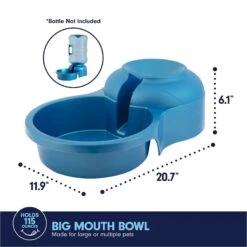 Petmate Big Blue Outdoor Dog Water Bowl, 5-gal -Blue Buffalos Shop 891350 PT3. AC SS1800 V1688579738