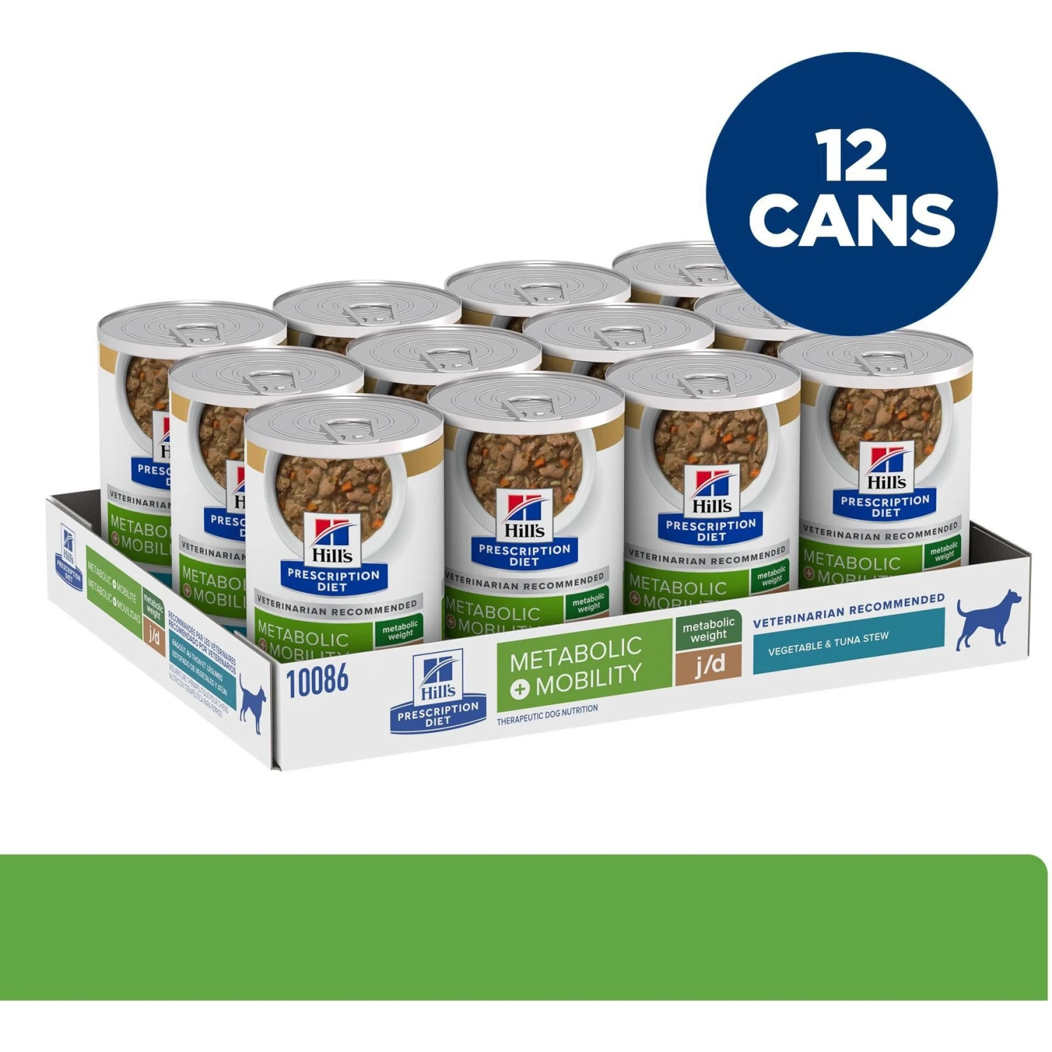 Hill's Prescription Diet Metabolic + Mobility Weight & Joint Care Vegetable & Tuna Stew Canned Dog Food 4 Hill's Prescription Diet Metabolic + Mobility Weight & Joint Care Vegetable & Tuna Stew Canned Dog Food - Image 2