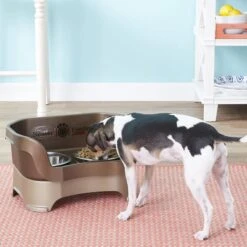 Neater Pets Neater Feeder Deluxe Elevated & Mess-Proof Dog Bowls, Bronze -Blue Buffalos Shop 89627 PT4. AC SS1800 V1631139101