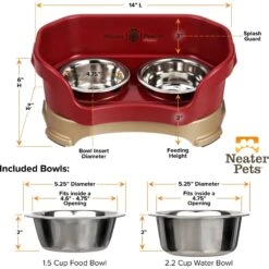 Neater Pets Neater Feeder Deluxe Elevated & Mess-Proof Dog Bowls -Blue Buffalos Shop 89629 PT2. AC SS1800 V1631153203