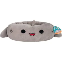 Squishmallows JPT Gordon The Shark Cat & Dog Bed, Grey