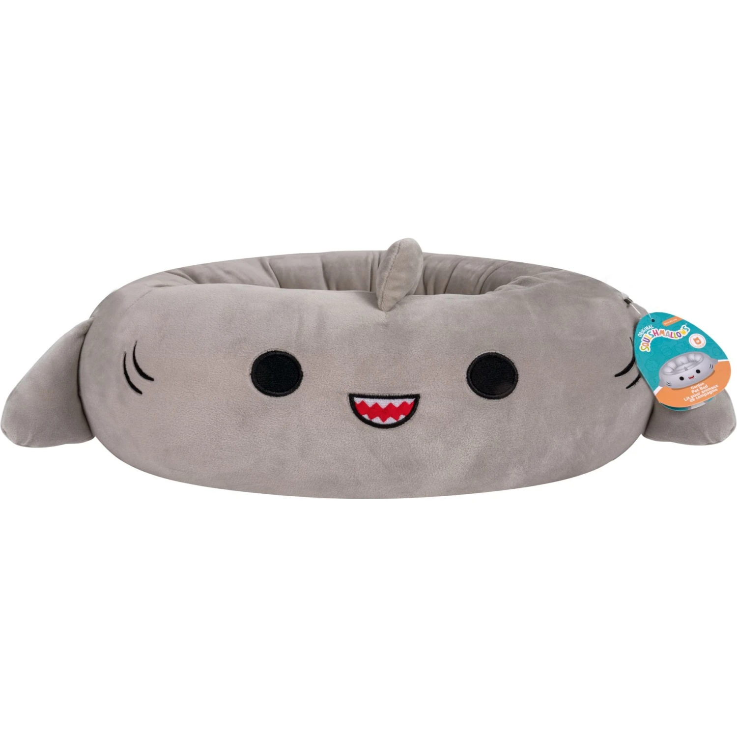 Squishmallows JPT Gordon The Shark Cat & Dog Bed, Grey 3 Squishmallows JPT Gordon The Shark Cat & Dog Bed, Grey