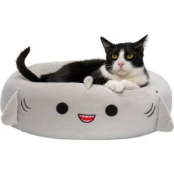 Squishmallows JPT Gordon The Shark Cat & Dog Bed, Grey 14 Squishmallows JPT Gordon The Shark Cat & Dog Bed, Grey -Blue Buffalos Shop 898246 PT5. AC SS1800 V1688061538