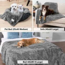 PetAmi Fluffy Fleece Cat & Dog Throw Blanket -Blue Buffalos Shop 902678 PT4. AC SS1800 V1687813897