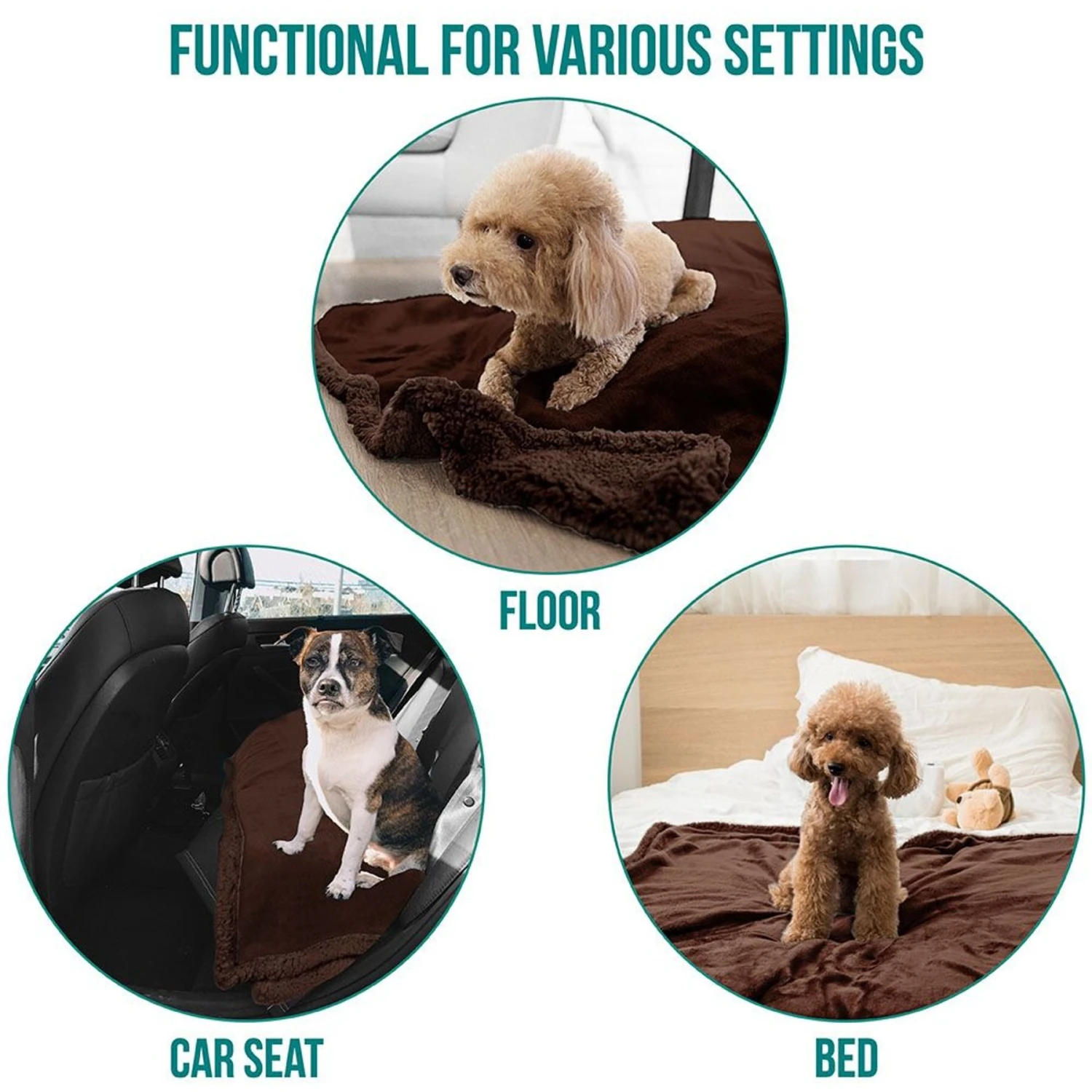 PetAmi Sherpa Dog & Cat Reversible Blanket 6 PetAmi Sherpa Dog & Cat Reversible Blanket - Image 4