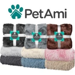 PetAmi Furry Faux Fur Waterproof Cat & Dog Blanket -Blue Buffalos Shop 902854 PT6. AC SS1800 V1687814377