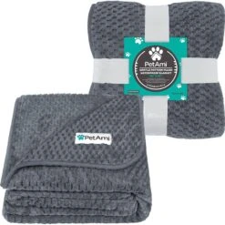 PetAmi Sherpa Fleece Waterproof Waffle Cat & Dog Blanket -Blue Buffalos Shop 903958 PT1. AC SS1800 V1688154071