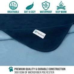 PetAmi Reversible Fleece Waterproof Cat & Dog Blanket 11 PetAmi Reversible Fleece Waterproof Cat & Dog Blanket -Blue Buffalos Shop 904070 PT2. AC SS1800 V1688153684