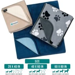 PetAmi Reversible Fleece Waterproof Cat & Dog Blanket 15 PetAmi Reversible Fleece Waterproof Cat & Dog Blanket -Blue Buffalos Shop 904070 PT6. AC SS1800 V1688157178
