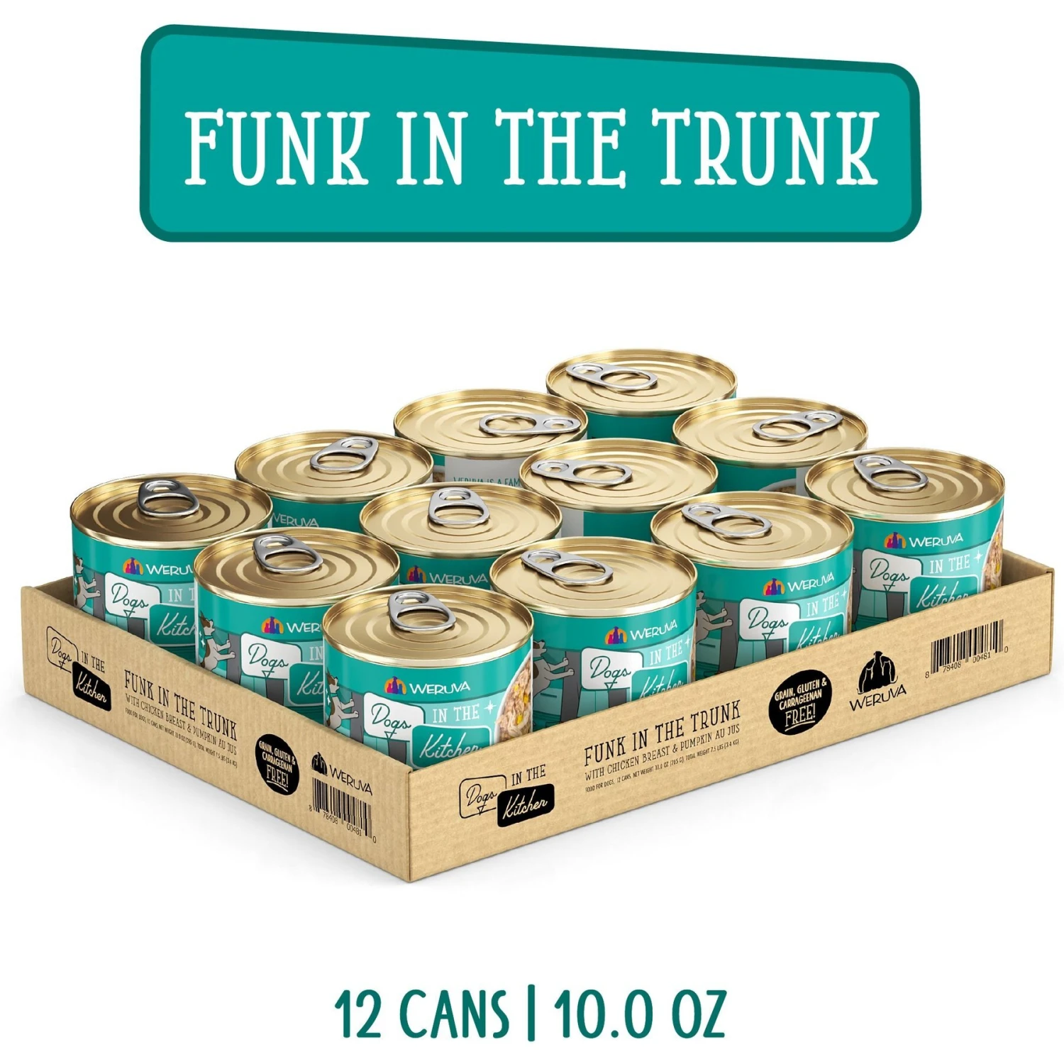 Weruva Dogs In The Kitchen Funk In The Trunk With Chicken Breast & Pumpkin Au Jus Grain-Free Canned Dog Food 4 Weruva Dogs In The Kitchen Funk In The Trunk With Chicken Breast & Pumpkin Au Jus Grain-Free Canned Dog Food - Image 2