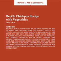 Martha Stewart Pet Food Beef & Chickpea Recipe With Garden Vegetables Dry Dog Food -Blue Buffalos Shop 910934 PT5. AC SS1800 V1692200497