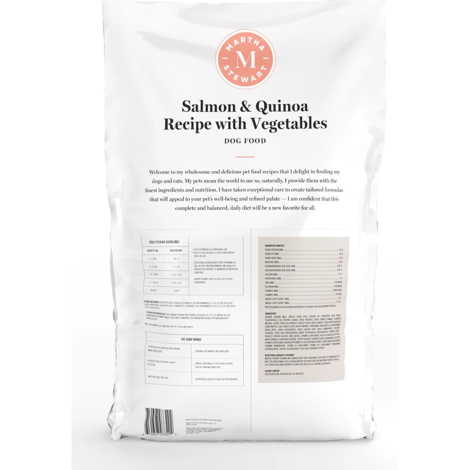 Martha Stewart Pet Food Salmon & Quinoa Recipe With Garden Vegetables Dry Dog Food 4 Martha Stewart Pet Food Salmon & Quinoa Recipe With Garden Vegetables Dry Dog Food - Image 2