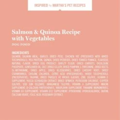Martha Stewart Pet Food Salmon & Quinoa Recipe With Garden Vegetables Dry Dog Food 16 Martha Stewart Pet Food Salmon & Quinoa Recipe With Garden Vegetables Dry Dog Food -Blue Buffalos Shop 910998 PT5. AC SS1800 V1692203709