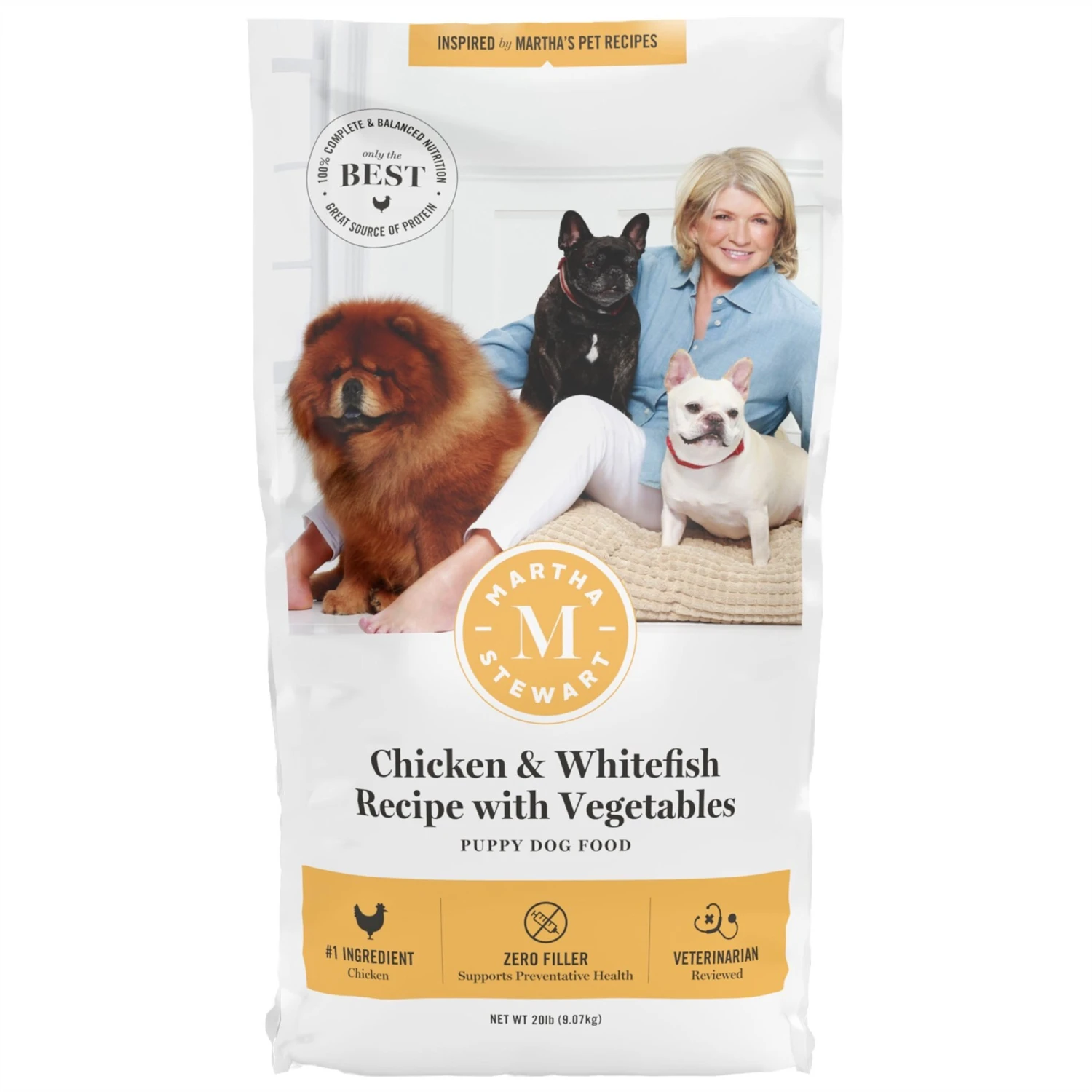 Martha Stewart Pet Food Puppy Chicken & Whitefish Recipe With Garden Vegetables Dry Dog Food 3 Martha Stewart Pet Food Puppy Chicken & Whitefish Recipe With Garden Vegetables Dry Dog Food
