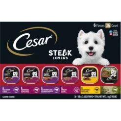 Cesar Home Delights & Classic Loaf In Sauce Variety Pack Small Breed Adult Wet Dog Food Trays & Cesar Steak Lovers Variety Pack Small Breed Adult Wet Dog Food Trays -Blue Buffalos Shop 916550 PT5. AC SS1800 V1689883438