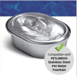 Petlibro Stainless Steel Dog & Cat Water Fountain, 2-L & Pet Standard PETLIBRO Model PLWF003 Stainless Steel Pet Water Fountain Replacement Filter & Replacement Pre-Filter Sponges, 67-oz, 12-pack -Blue Buffalos Shop 916606 PT8. AC SS1800 V1689883393