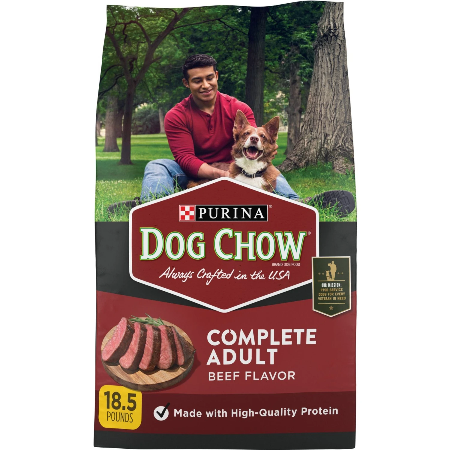 Dog Chow Kibble Beef Flavor Complete Dry Dog Food, 18.5-lb Bag 3 Dog Chow Kibble Beef Flavor Complete Dry Dog Food, 18.5-lb Bag