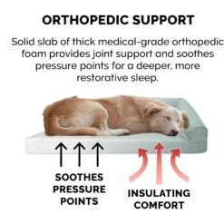 FurHaven Paw-Quilted Full Support Deluxe Chaise Orthopedic Cat & Dog Bed With Removable Cover -Blue Buffalos Shop 919878 PT6. AC SS1800 V1690905792